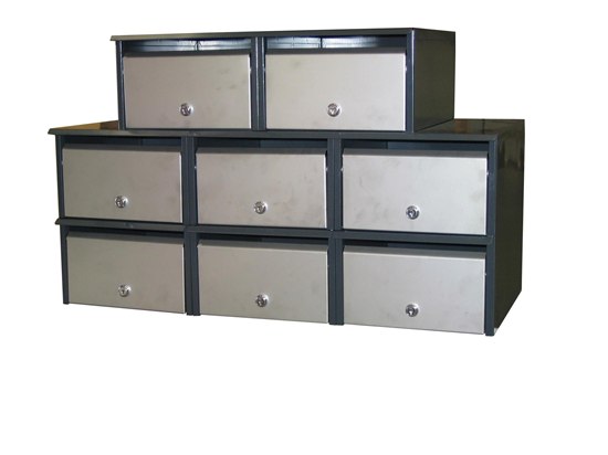Apartment Letterbox Bank Front Opening 3 x 2 plus 2